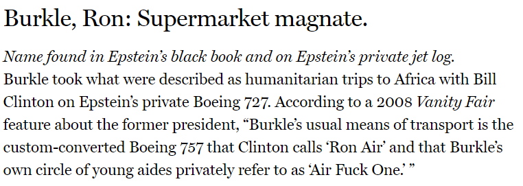 Clinton and Zampolli mutual Ron Burkle once considered buying a modeling agency that he and Clinton would run together according to Page Six.  https://nymag.com/intelligencer/2019/07/jeffrey-epstein-high-society-contacts.html