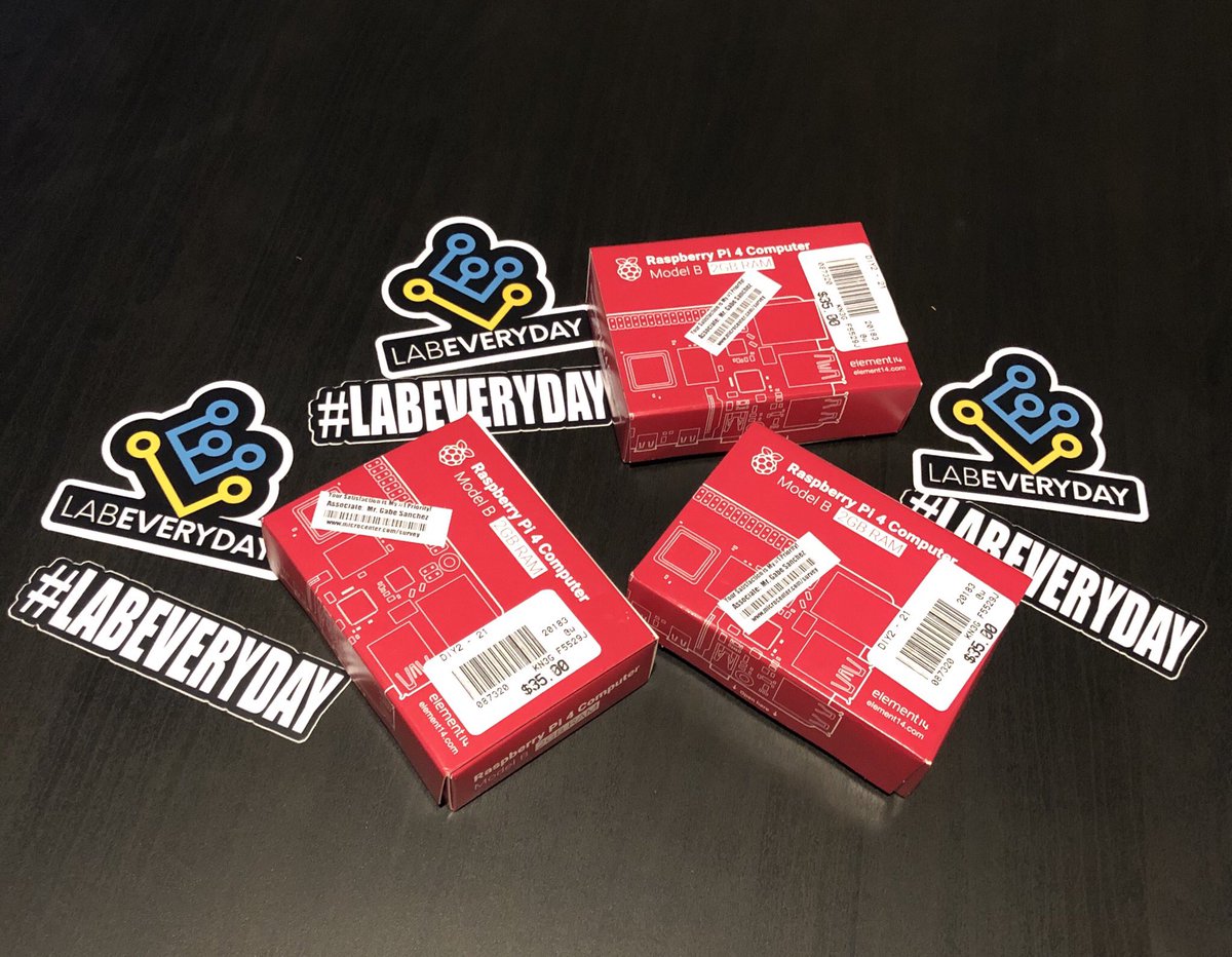 labeveryday's tweet photo. Who wants a #raspberrypi and some #LabEveryday stickers? 

In today’s #giveaway I will be picking three winners. 

To enter:
1. Follow @labeveryday
2. Retweet
2. Comment #raspberrypi #LabEveryday https://t.co/u5p3oATDVU