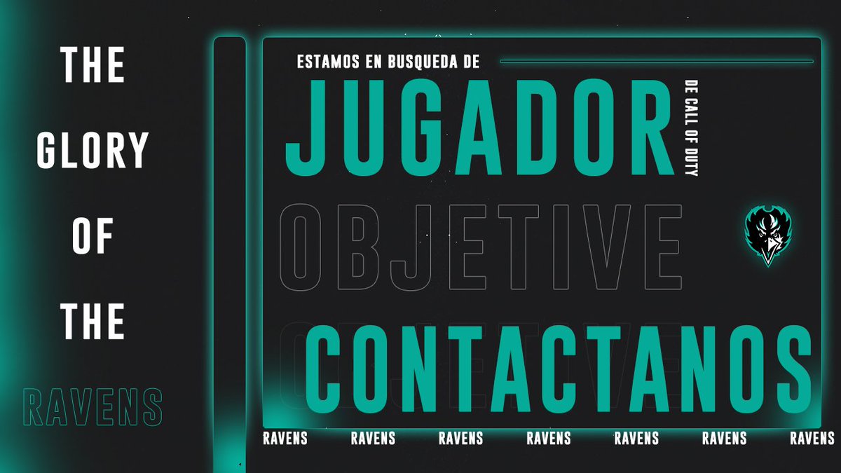#COD | TE ESTAMOS BUSCANDO!

Estamos en busca de un SMG Objetive para nuestra escuadra de Call of Duty: Modern Warfare.

Si crees ser el indicado y tener lo necesario para representar la camiseta de #RVNS escríbenos!

Todas las propuestas serán consideradas.

#TheGloryOfTheRavens