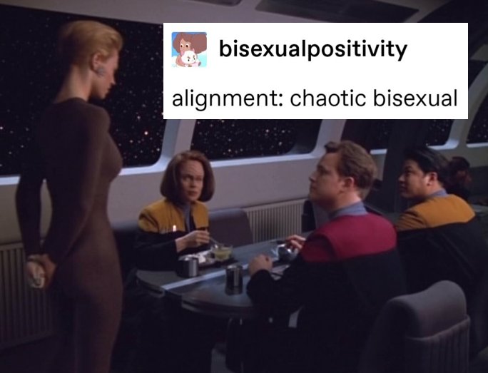 today i offer you a 3 parter with a very specific screencap of seven literally keeping janeway up past 2 am