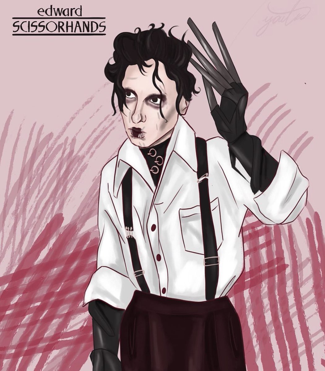 PalayeRoyale's tweet photo. Palaye Royale as Johnny Depp / Tim Burton characters.

Willy Wonka, Edward Scissorhands and Barnabas Collins from Dark Shadows. 

The talent we see on a daily basis is so impressive! x

Art: youtko13 on IG https://t.co/ymIrSKsPBQ