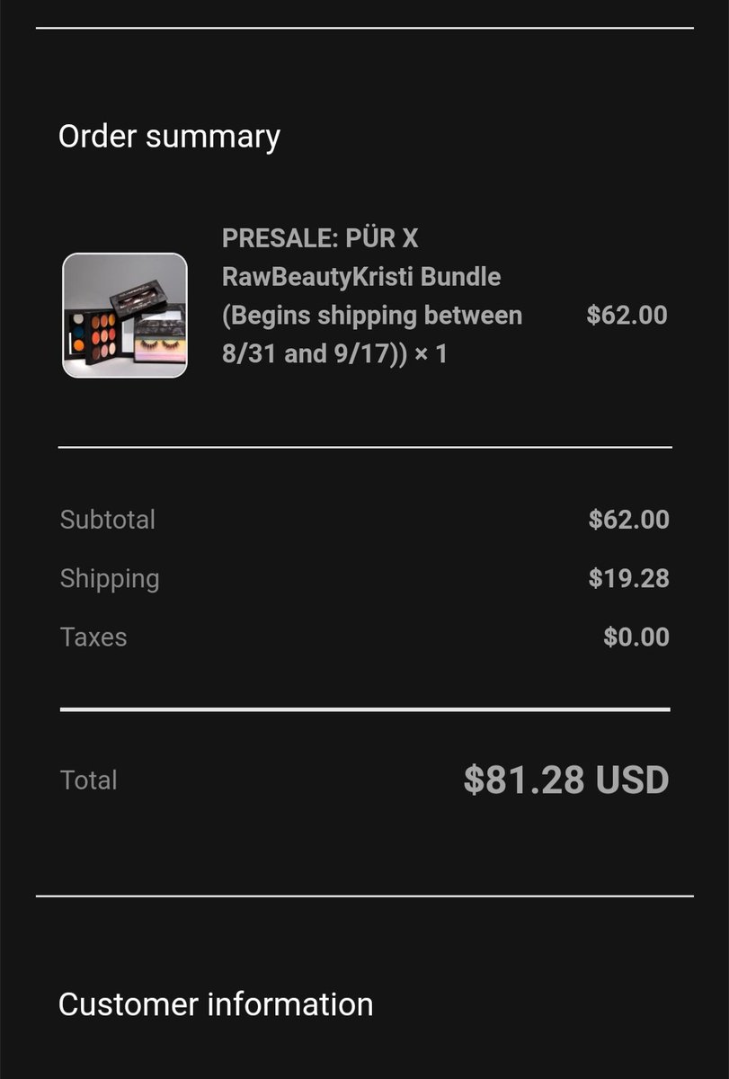 janessaracquel's tweet photo. Got my @RawBeautyKristi x @purcosmetics bundle!🥰🥰 shipping was painful to spend but our real dad is worth it🥰🥰 can't wait!! https://t.co/5HHxerqnKu