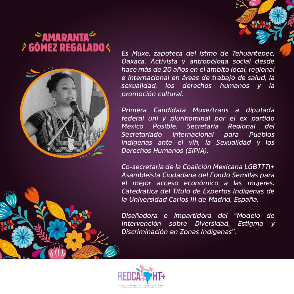 redcaht_oficial's tweet photo. #ENVIVO | Conversatorio: #AncestralidadesTrans con Amaranta Gómez Regalado, mujer #Muxe, activista y antropóloga. 
#REDCAHT+ 
Link: https://t.co/nEq7wJeFT4 https://t.co/FeDAB1GvZv