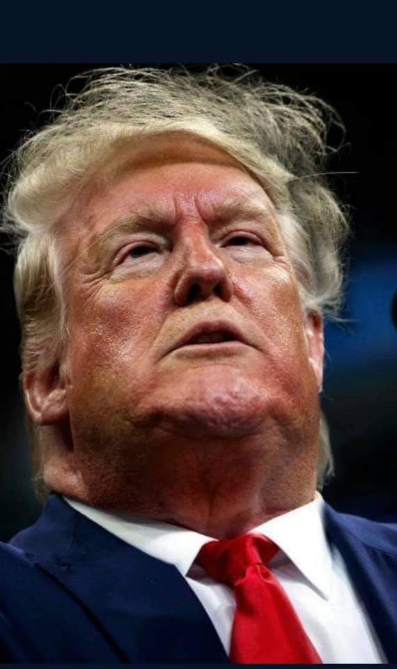 EleneRavitz's tweet photo. Hey Donny, you look so ... um ... doped up? Crazy? Sick? Maybe all of the above @realDonaldTrump #TrumpIsNotWell #TrumpIsALaughingStock #TrumpFailsAmerica #TrumpVirus #TrumpIsLosing #VoteOutTrumpGop https://t.co/X1vtgEDDem