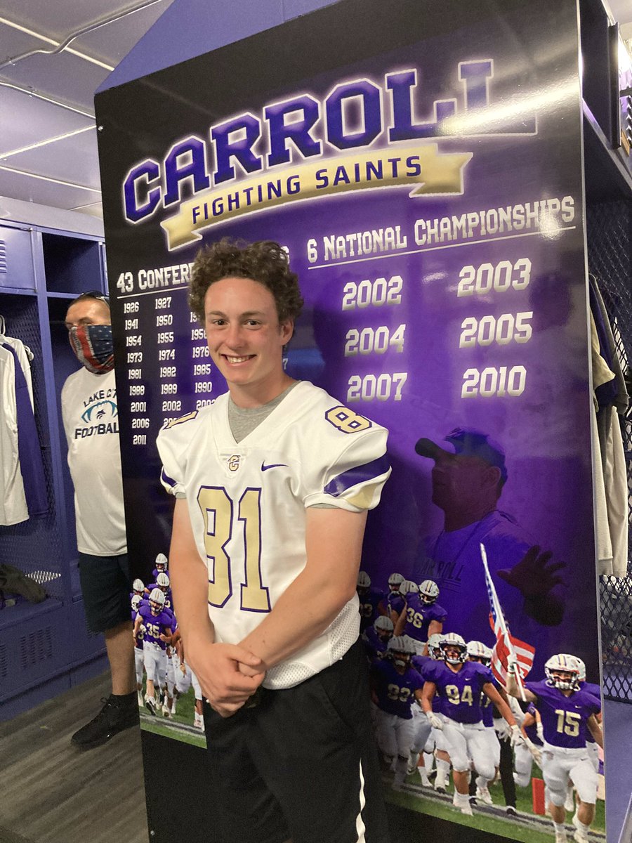 LukeShavey's tweet photo. It was great to see Carroll college and get a tour from @CoachPfanny and @CoachTPurcell . I can’t wait to see where this program is headed for in the future! @FootballCarroll https://t.co/uw2s028i6D