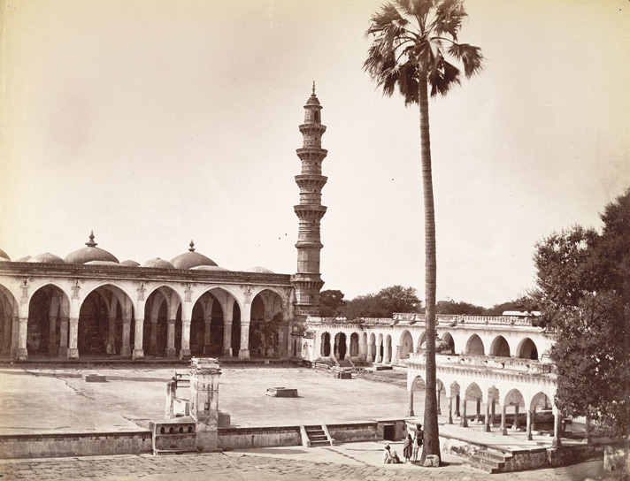 13# Shah Alam, portion of mosque showing one minaret of two