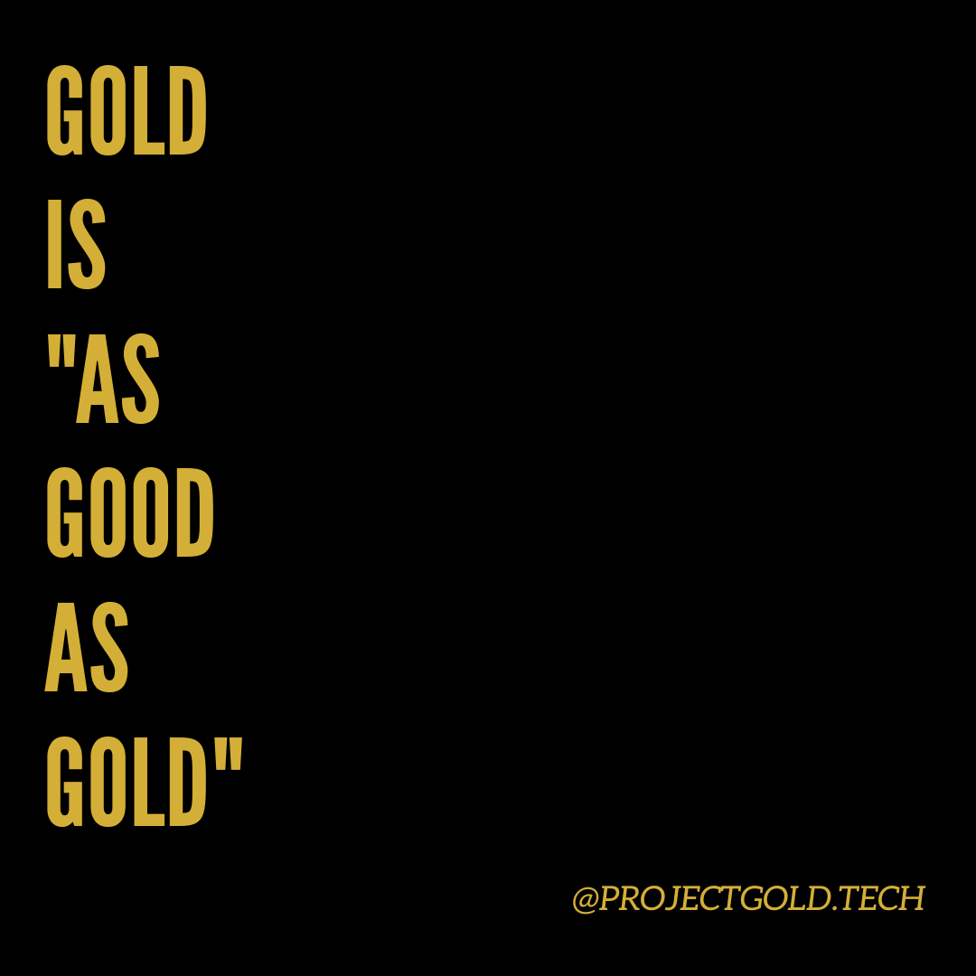 ProjectGoldTech's tweet photo. GOLD is a real and genuine form of money, a store of value. 

It holds purchasing power. 

We can show you a simple way to hold on to your wealth with GOLD bullion!

Get started today with Project Gold. https://t.co/t9GPepgbJm