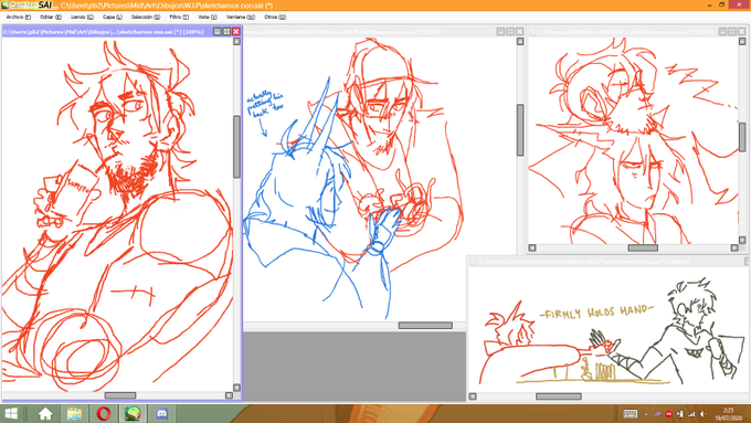 hmm ugly messy K and Sara sketches because i cant draw yet, sorry 
