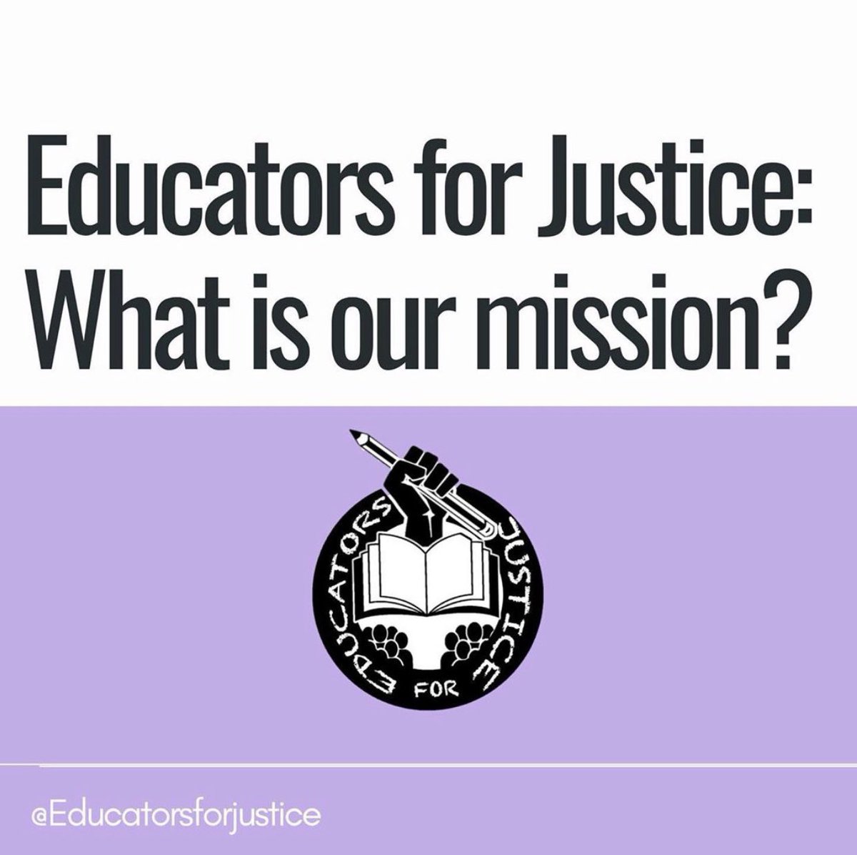 Educators For Justice, Inc. tweet media