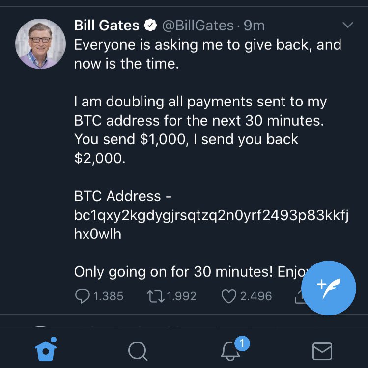 sherlocksekar's tweet photo. If someone can #hack into THE #BillGates #ElonMusk #BarackObama then, i wanted to see the mirror and ask myself..."How secure u r on this damn internet, dude?"
#twitterhack #twitterhacked #TWITTERHACK2020 #cybersecurity #CyberSec #infoSec https://t.co/dHb6uarsEa