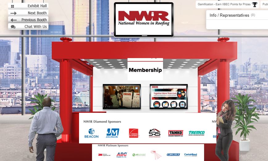 IIBEC2020's tweet photo. #IIBECCTS Featured Exhibitor: @NatlWomeninRoof. National Women in Roofing (NWIR) is a volunteer-based organization that supports and advances the careers of women roofing professionals. #women #roofing #tradeshow https://t.co/iAaI6WOKu2 https://t.co/8aFY39BV00