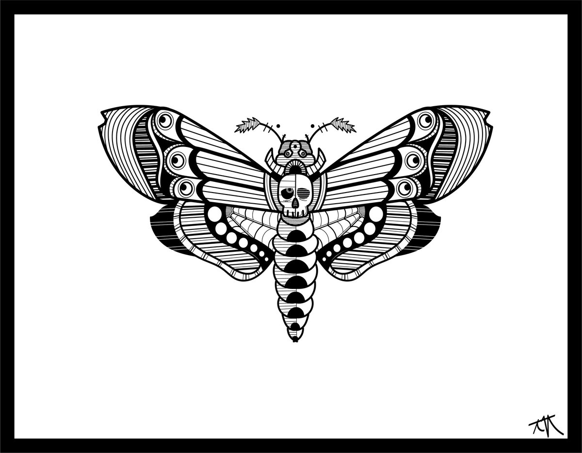 mrhobb3s's tweet photo. Death moth! #art #artistsontwitter #artist #artwork #artoftheday #artistsofinstagram #illustration #illustrator #illustratorsontwitter #illustrationartists #illustrationoftheday #illustrationart https://t.co/Gowxi5beEf