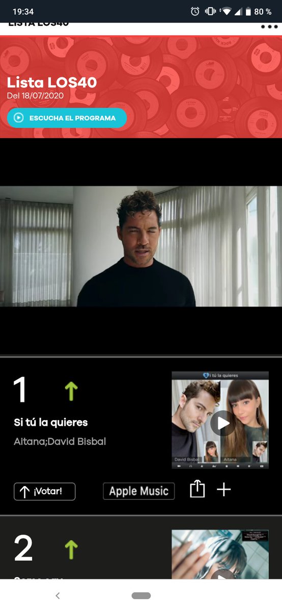 RebecaBarba's tweet photo. #Felicitaciones ๐๐๐๐๐ 1er Lugar @davidbisbal
#SiTuLaQuieres sube 4 lugares ๐๐๐โฌ๏ธ#Lugar1 Lista LOS40 de la semana https://t.co/LSv4xcoWUl vรญa @LOS40 ๐ปโฌ๏ธโ
@40GlobalShow @los40leon @los40mx ๐๐ค listo mi voto!! ๐๐๐๐๐๐๐ https://t.co/4D6E9fgWnc