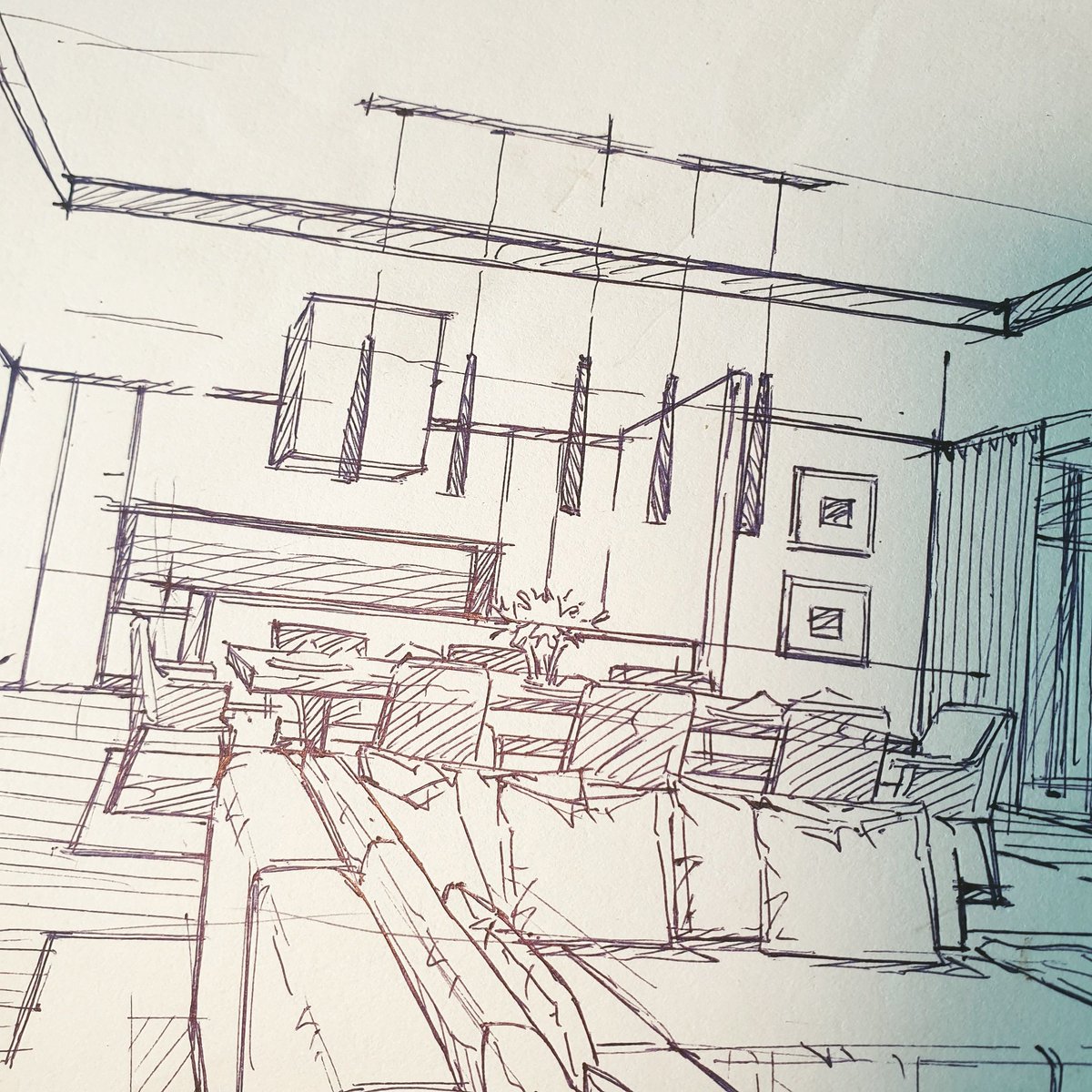 Ta_Keup's tweet photo. #handrendering #interiordesign #luxurylifestyle #luxerydesign #interiorillustration #interiorrendering #handrender #perspectivedrawing #Interiorsketch #painting #perspectivesketch #Knightmoonbeam #sketch_architectart #interiordrawing #conceptdrawing https://t.co/ZXAVVJTgbT