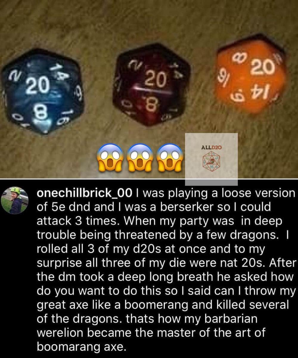 all_d20's tweet photo. Wha?!? An incredible #DiceSwaggerSaturday π³π²π€©
~Felicity
Credit: IG onechillbrick_00
Check out our show on https://t.co/hOz2RMp9Pj or your favourite platform. Like what you hear? Support the show: https://t.co/BHnangY05H #alld20 #dnd #dnd5e https://t.co/B48uRG2l1W