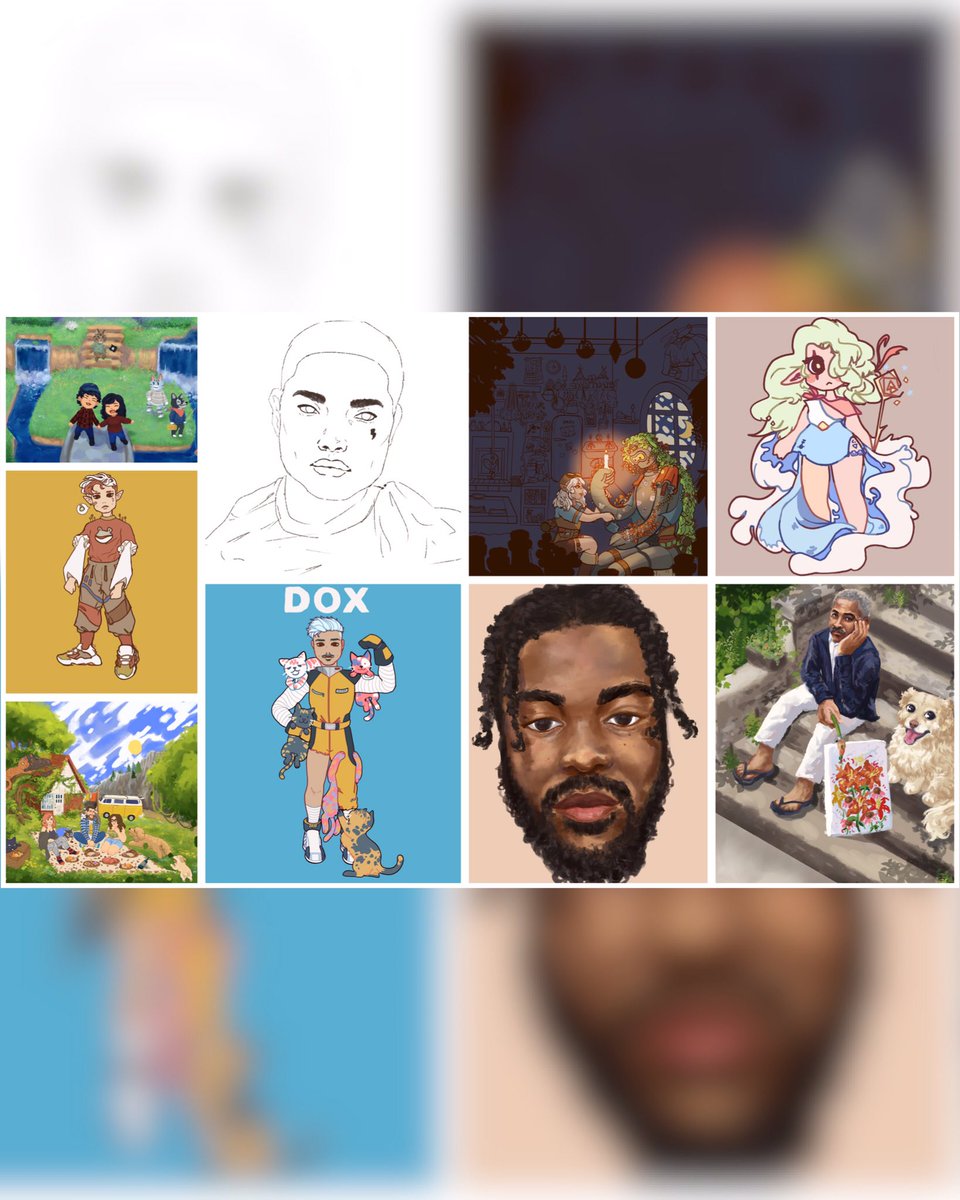 Fourceful's tweet photo. I AM ACCEPTING NEW COMMISSIONS!! 🎉 
i finally got through the queue, and am looking for more work! I made a little compilation of my fav drawings I’ve done over the past year or so! #commissionsopen Simple designs as low as $30! #NobodyArtistClub #artistsupport #ArtCommission https://t.co/bad95kKeVC