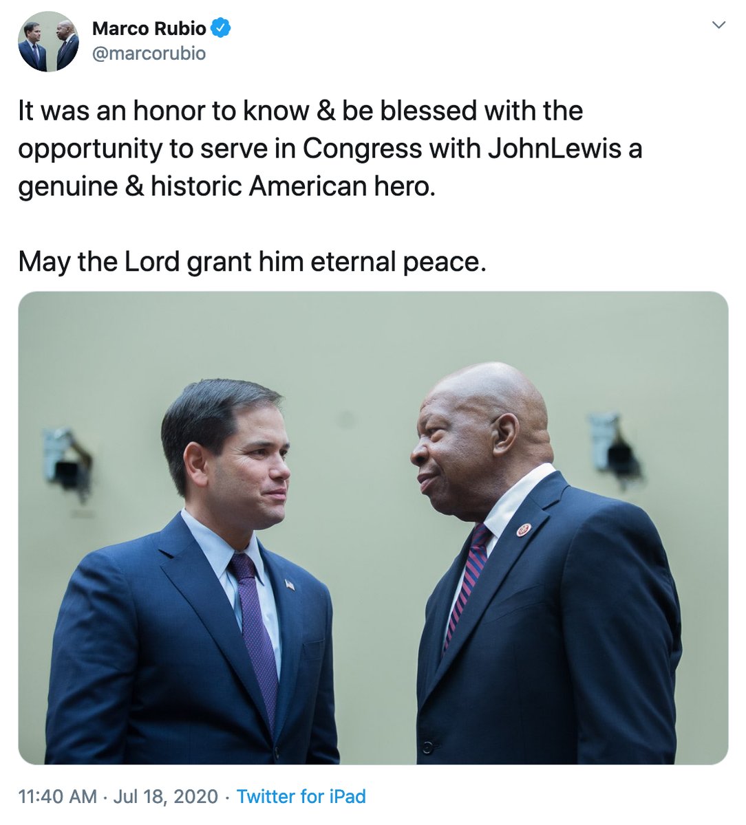 kendallybrown's tweet photo. @marcorubio "tweeted an incorrect photo" is a weird way to say, "I didnt even respect my Black colleagues enough to be able to tell them apart after an entire decade working together". https://t.co/eitT81A5Q3