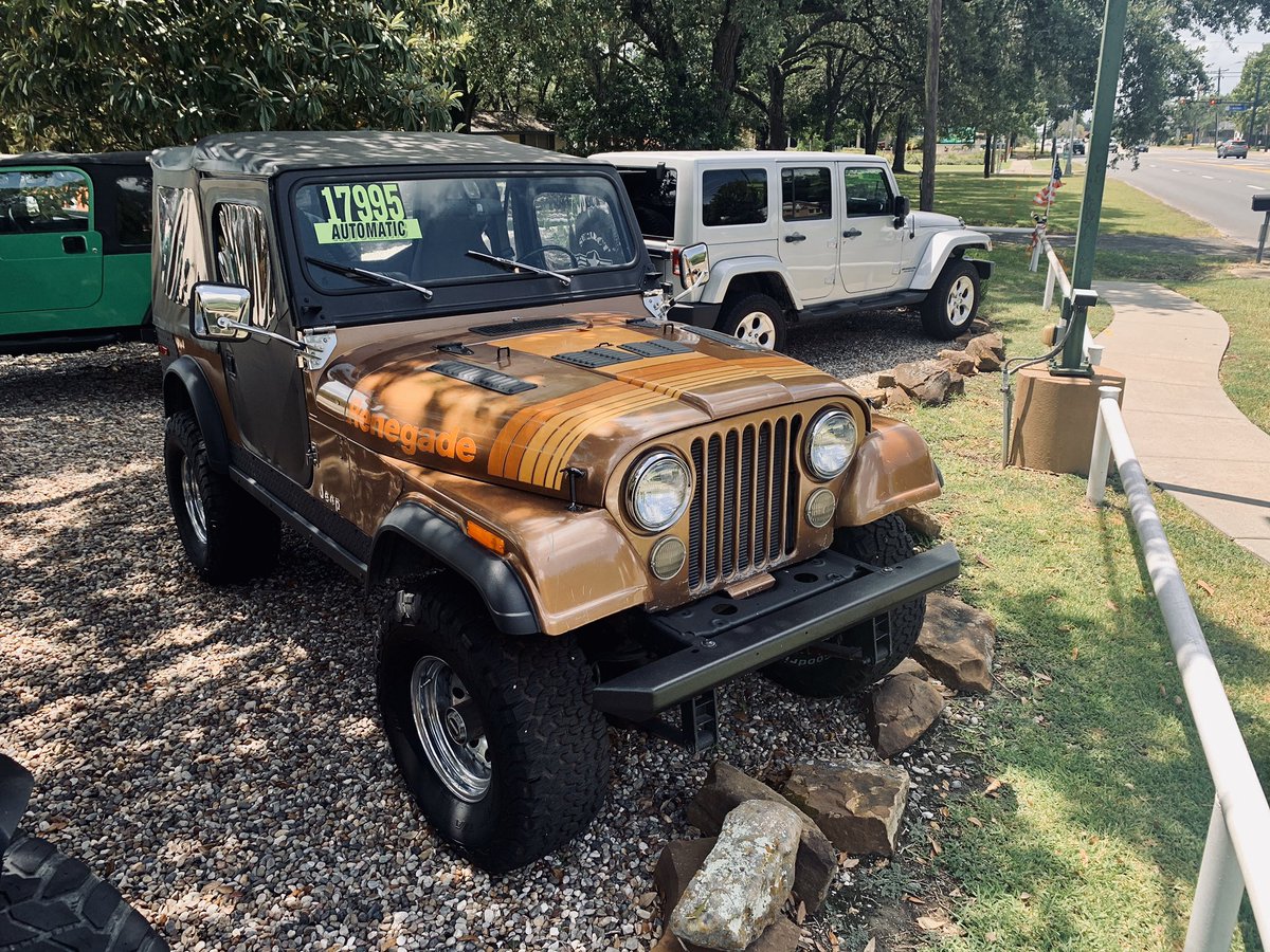 Select_Jeeps's tweet photo. CJ-7 built in the 1980’s.
#Jeep #Jeeps #Selectjeeps #cj7 #usedcarsforsale #Renegade https://t.co/WAaL6PzjYf
