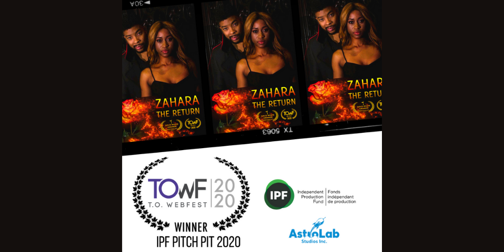 KatarzynaK's tweet photo. Thank you @TOWebFest and sponsors AstroLab Studios and @theIPF . @zahara_tv won the IPF Pitch Pit competition, congrats to Zahara The Return writer/producer Natasha Heschelle! @webseriescanada #ToWebFest2020 #webseries #webfest #IPF #astrolab #astrolabstudios https://t.co/WPAjC6Rv8t