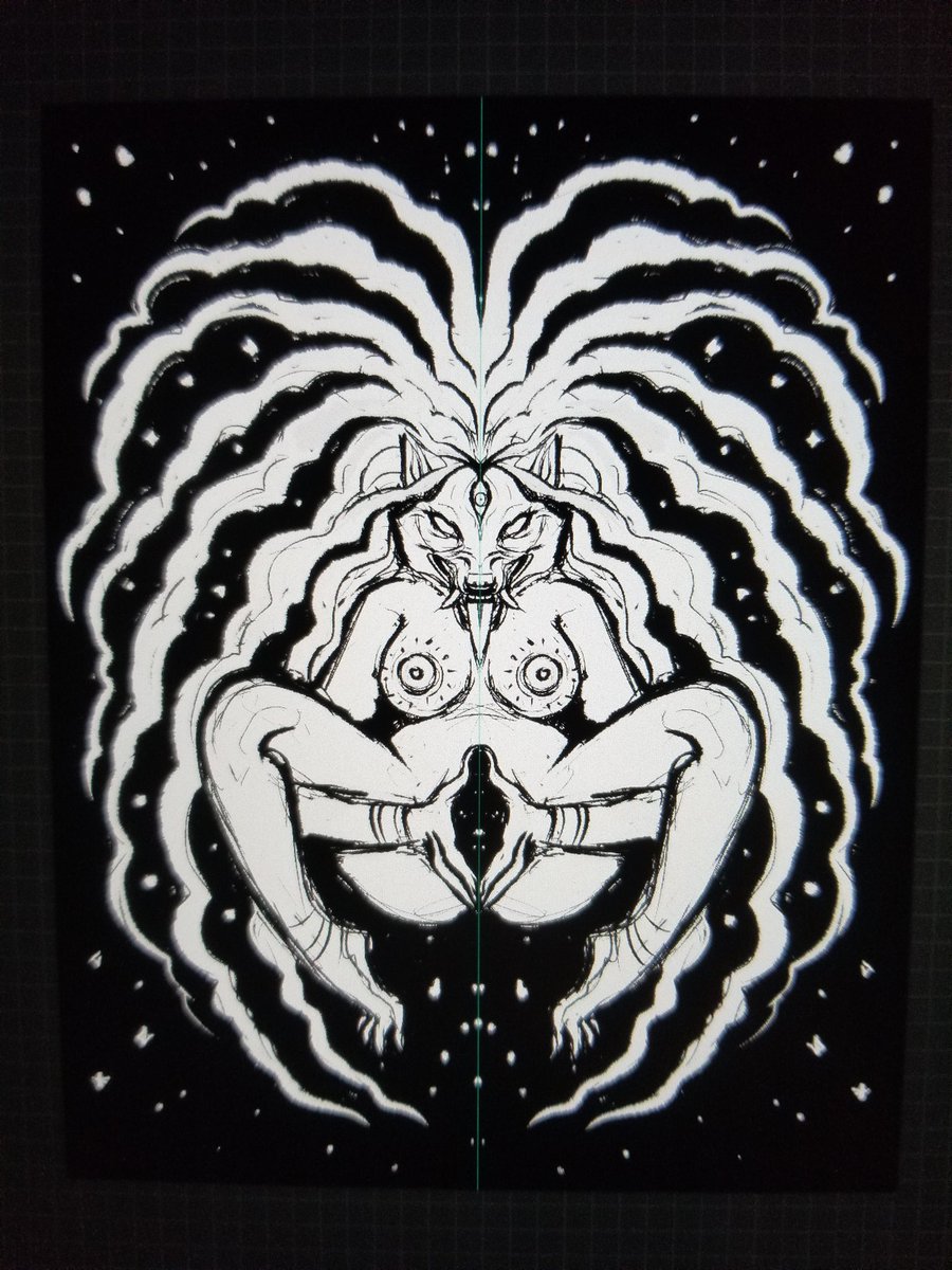 Wanted to draw my own Sheela Na Gig x) 