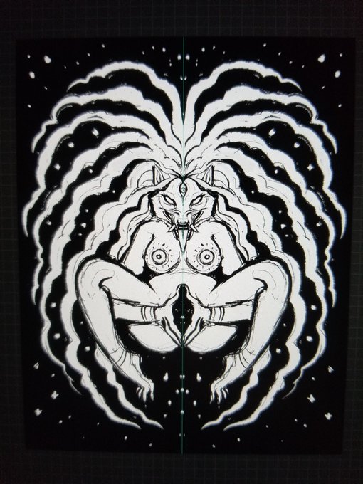 Wanted to draw my own Sheela Na Gig x) 