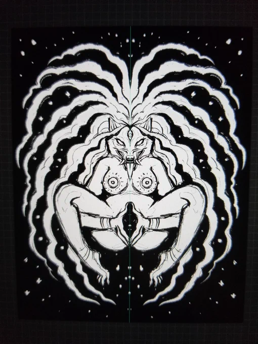 Wanted to draw my own Sheela Na Gig x) 