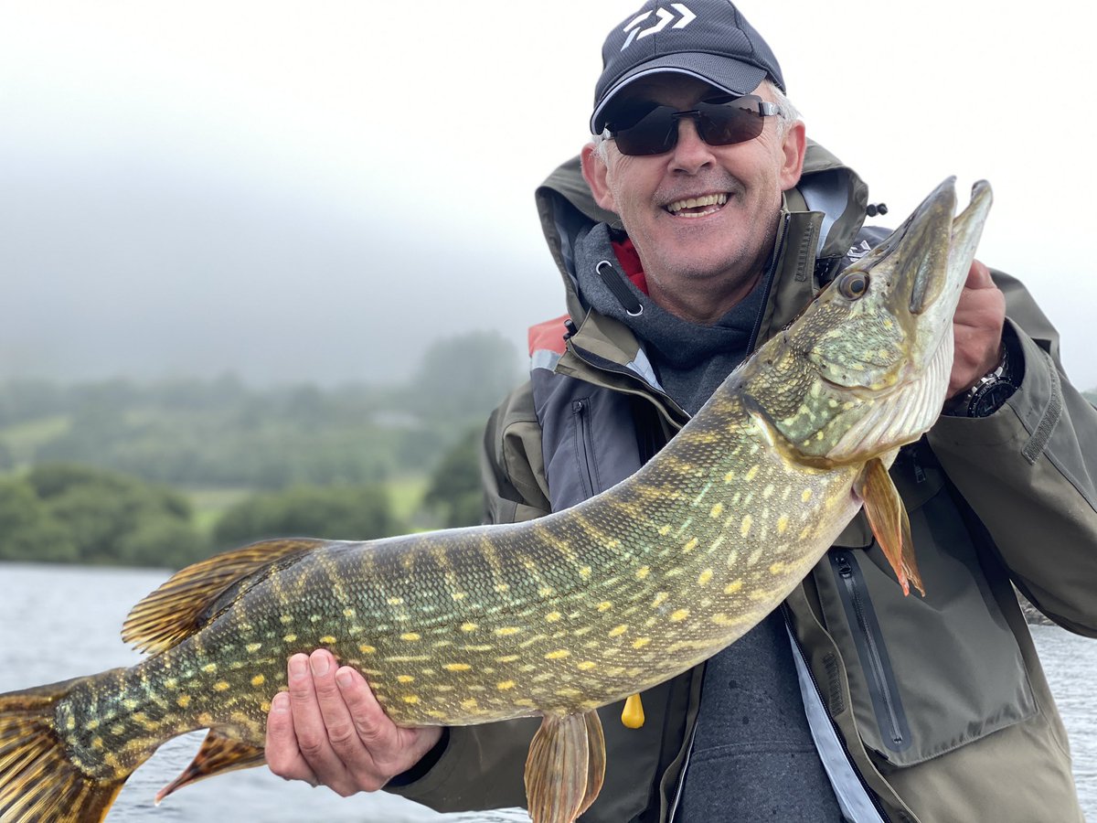 HMFlyFishing's tweet photo. It was all about pike on Llyn Trawsfynydd yesterday #daiwa #prorex #wildfish #fishingwales https://t.co/og2NrsJ0h5