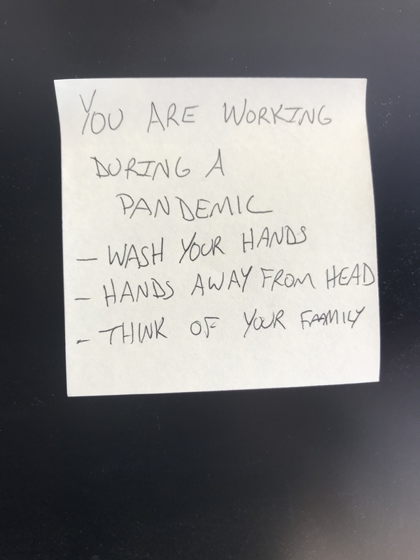 covid19archive1's tweet image. #JOTPY: "This is a hand-written sticky note I wrote to myself on my first day back in the office in mid June 2020. It was to remind me, though everything 'seems' or 'looks' normal, that it was indeed not normal."

covid-19archive.org/s/archive/item…

#Covid_19 #coronavirus #pandemic #Archive