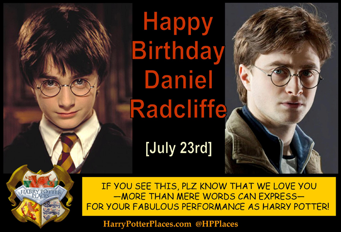 Happy Birthday to Daniel Radcliffe! .. .. 