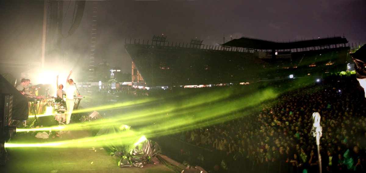 … and opening for  @Radiohead around the world in places like this. #TimsTwitterListeningParty