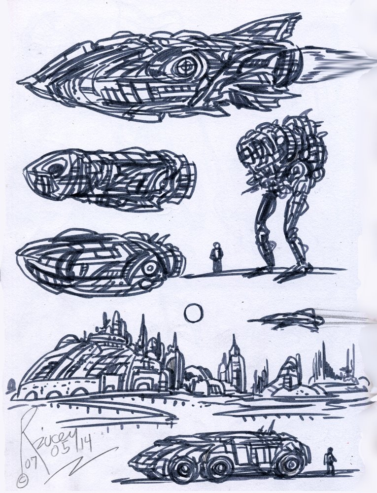 Thedocbot's tweet photo. B&W line drawings on a #scifisat Cheers! #SaturdayVibes #sketchbook #conceptart #spaceships #robots #robotart #drawings #conceptart #characterdesigns #aliendesigns #drawings #inksketches #drawrick #Creator https://t.co/TFFZtnMmLd