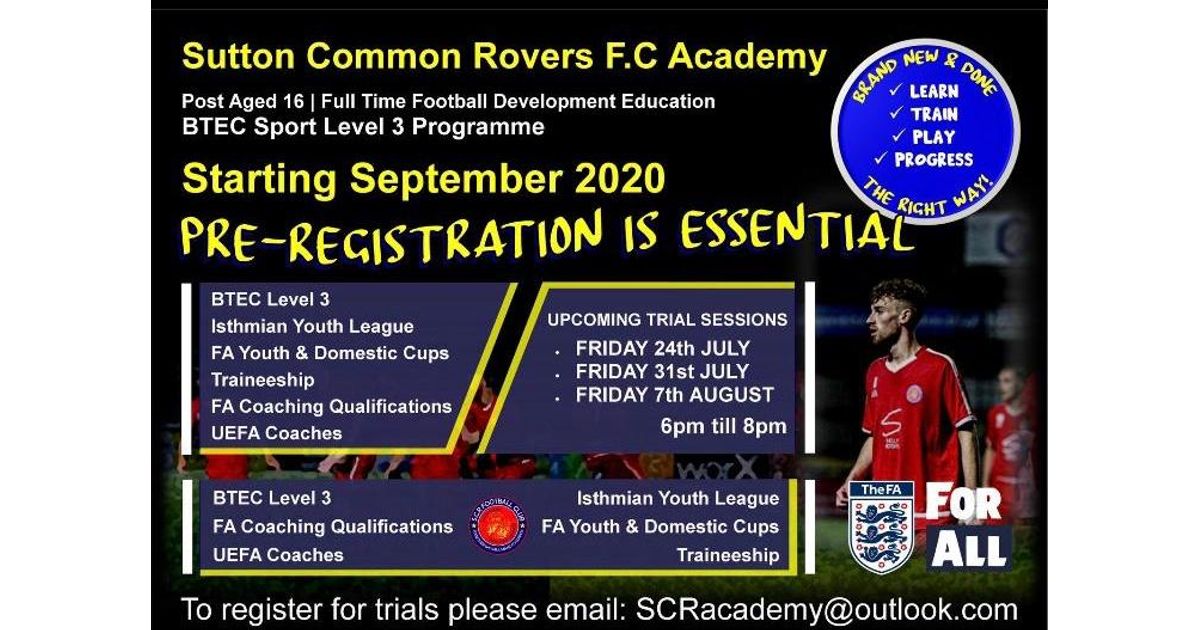 Sutton Common Rovers Academy
suttoncommonrovers.com/news/sutton-co…