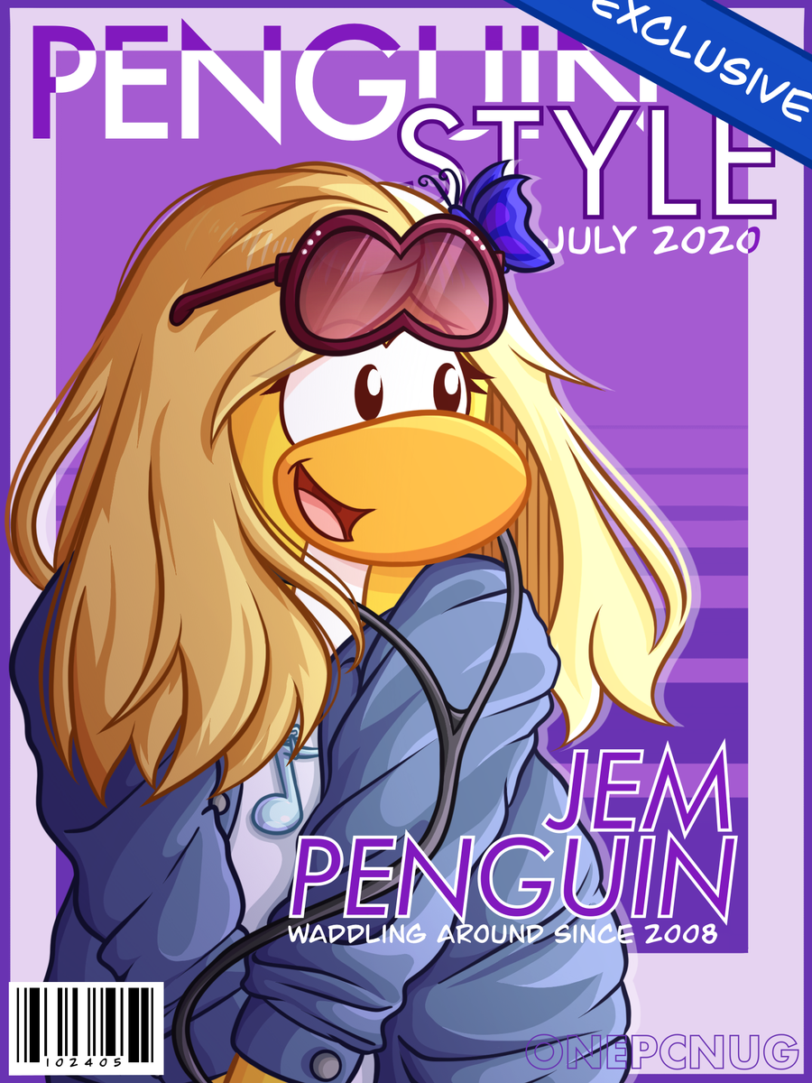 on this month's issue of penguin style, <a href="/Jempenguin/">Jempenguin</a> models for the front cover 🦋🎶

art giveaway prize for jempenguin, hosted by <a href="/SirQuesty/">Questy</a>!!