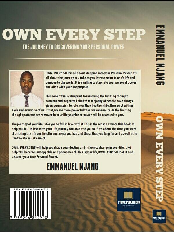 EmmanuelNjang's tweet photo. The Journey To Discovering Your Personal Power is a PROCESS. To Truly Realise This,You Need to fall in love with the Process. This book offers you insights on taking full ownership of your life. Inbox for a copy.
#DJSBU 
#NtshalamoragoBW 
#KeaDrive 
#OwnEveryStep https://t.co/kiXeeknHoF