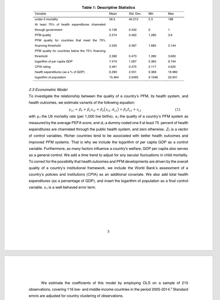 CFAGlobal's tweet photo. A Comparative Empirical Analysis by @MoritzPiatti &amp; @Lodewijk_Smets on
the effect of Public Financial Management on Health. 
https://t.co/GCJ8c9Q8wy #UHC @WorldBankKenya @ipfkenya @sikika1 @ExpertiseKE @cbtpafrica @nyorude @Semkae @REPOA @OpenBudgets @MeTAKenya2018 @HERAF_Kenya https://t.co/mkQHegWsOn