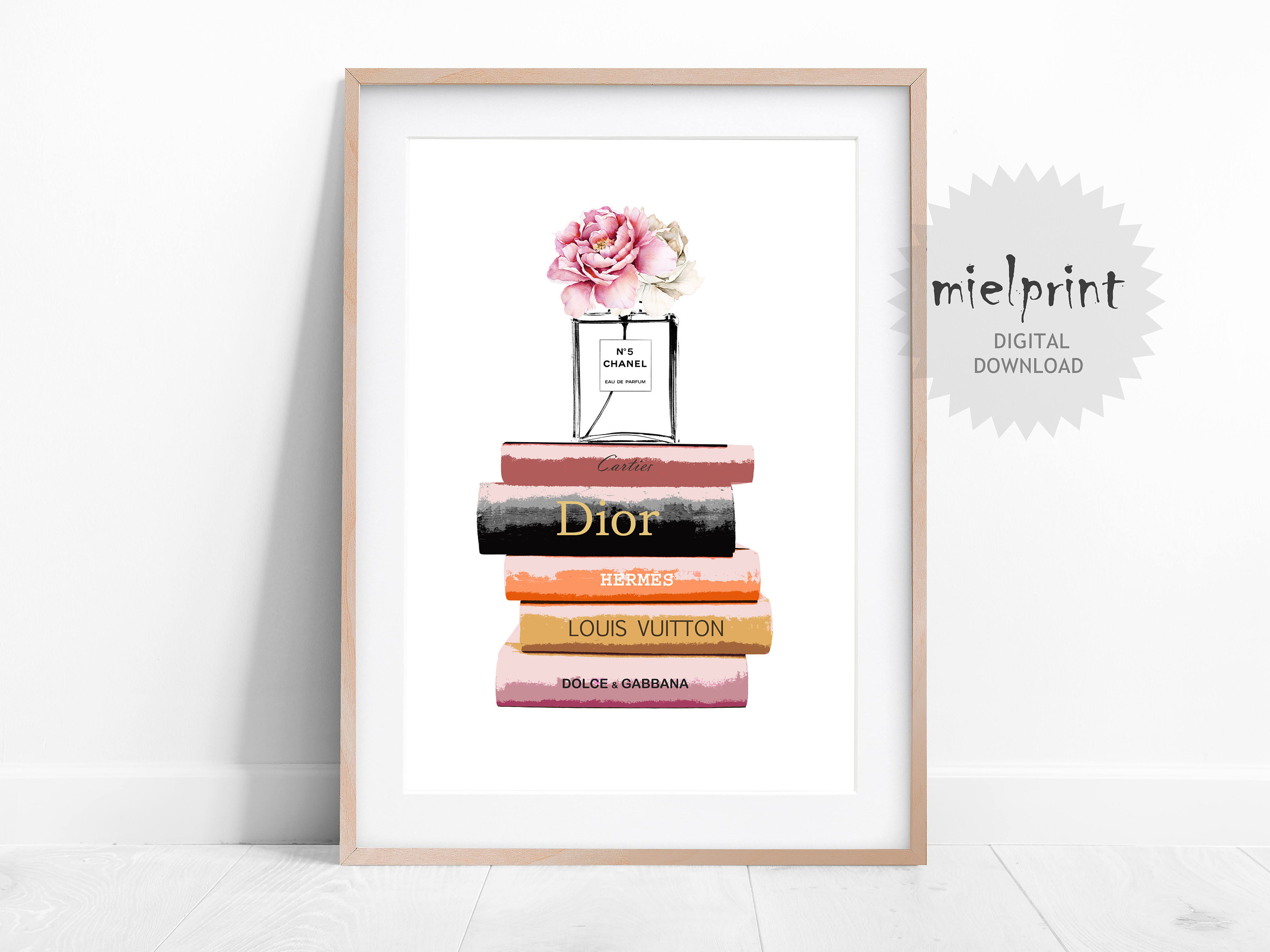 MIEL PRINT Digital Print * BOBA PAINTING Art on X: # shop  #FASHIONBOOKS PRINT, Chanel Perfume Print, Fashion Wall Art, Fashion Poster,  Printable Ilustration, Fashion Printable, Dior, Louis Vuitton   #pink #anniversary #