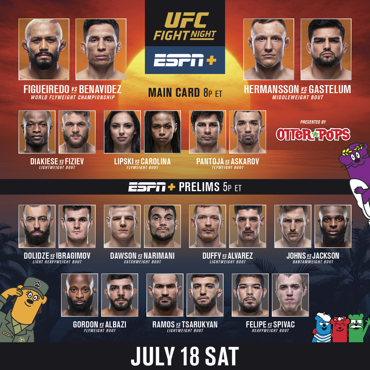 Prelims start tonight at 5 PM EST. discord.gg/mma #UFCFightIsland2 #UFCFightIsland