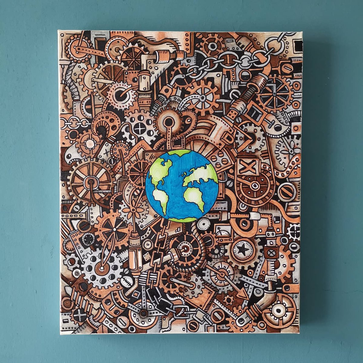 SquidoodleArt's tweet photo. Steampunk canvas art
#steampunk https://t.co/s9DsdFb59I