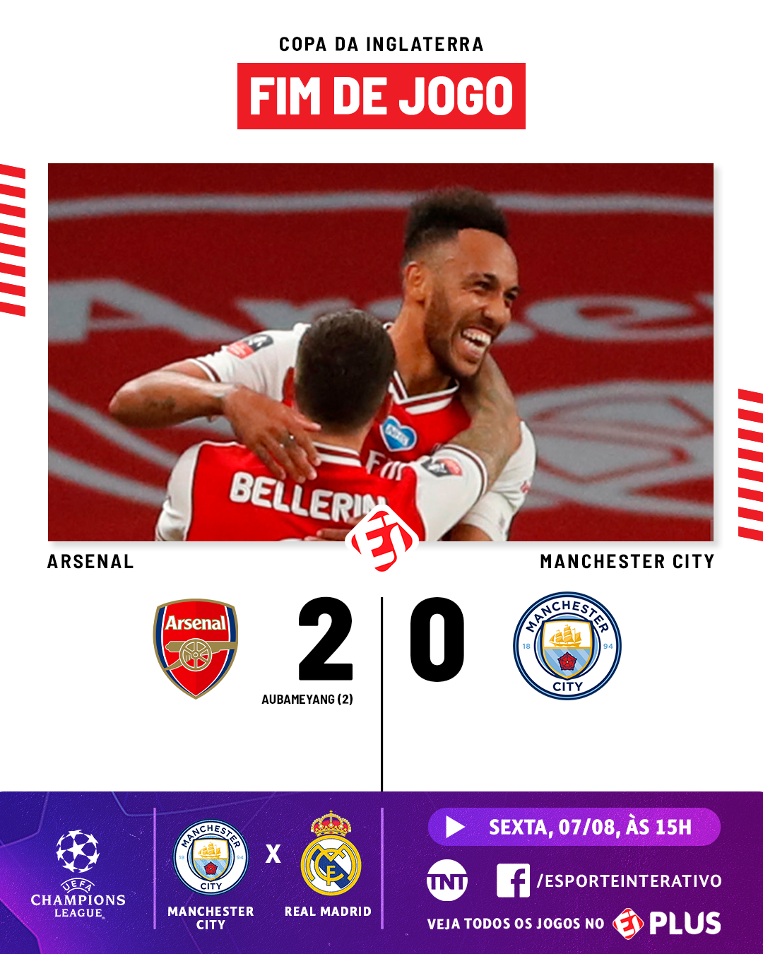 FIM DE JOGO! O Manchester City vence o - TNT Sports Brasil