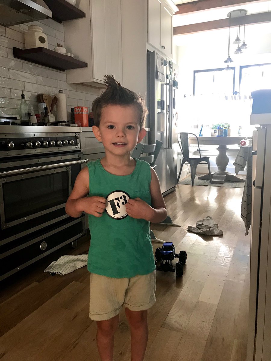 Somebody found my stickers.  The clutter in the background gives away the current situation, the prisoners have taken over.