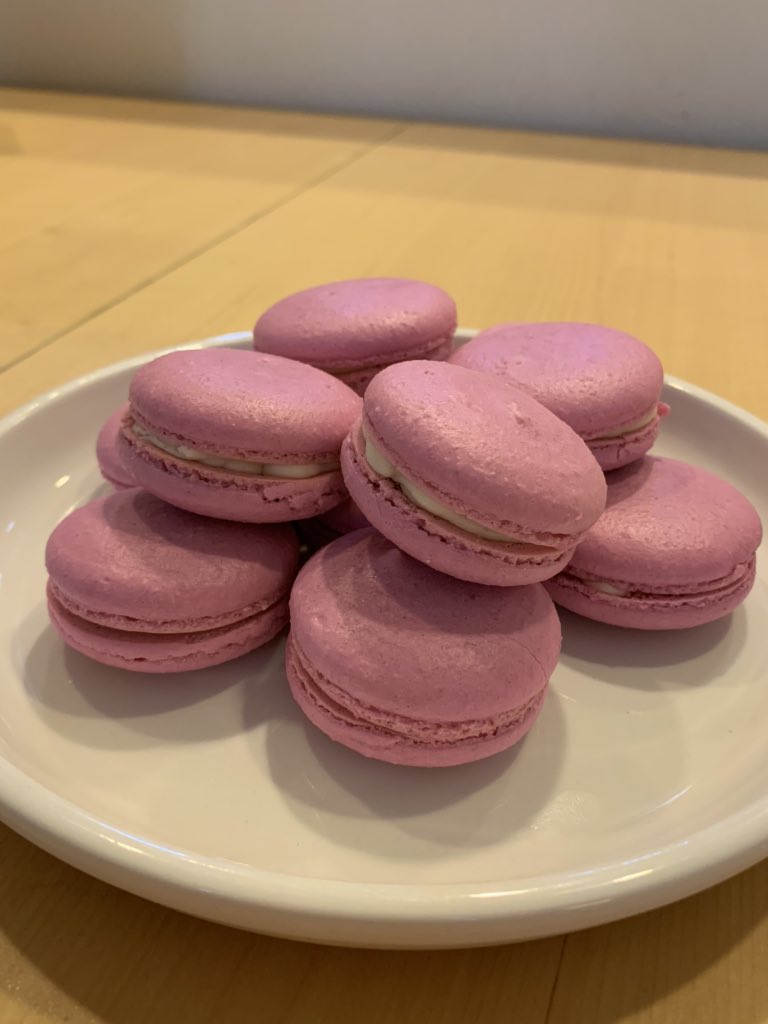 TheAngieDahl's tweet photo. If you heard making macarons was hard… that is exactly right. 😂Shoutout to Molly J. Wilk’s awesome virtual macaron class for tips and tricks! Link ➡️ https://t.co/aW5eWNgVsz https://t.co/9PCaj5l2hb