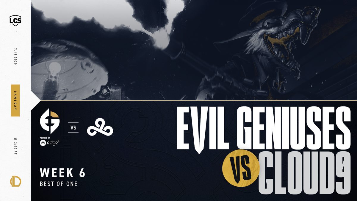 EvilGeniuses's tweet photo. #EGLCS are charged up and ready to take on @Cloud9 in the #LCS. #EGWIN

🔴 https://t.co/4eMqBc9Yk5 https://t.co/CWYJgPl04g