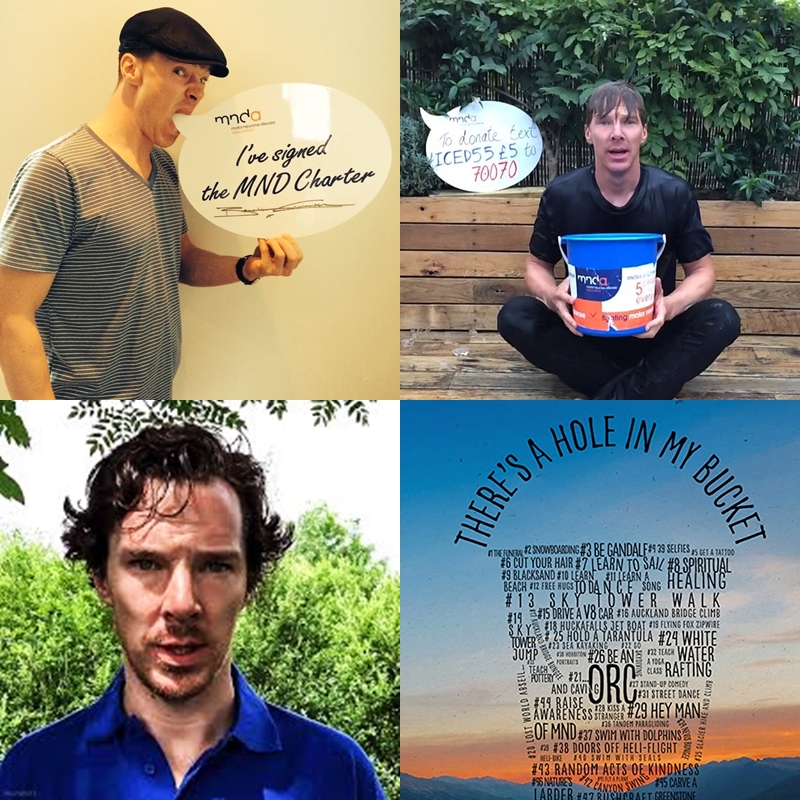 MOTOR NEURONE DISEASE ASSOCIATION (2004-): BC has been in touch with the association since “Hawking“ (2004), took the “Ice Bucket Challenge“ five times, contributed signs and messages to raise awareness. The 2018 birthday fundraiser raised £19.000 too.