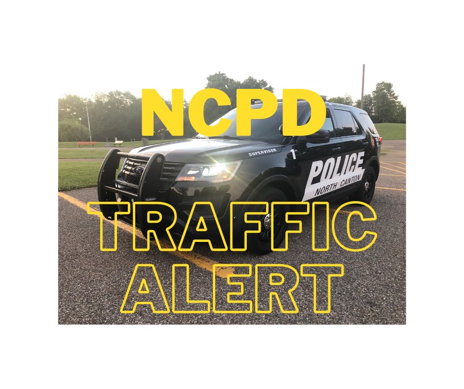 NorthCantonPD's tweet photo. Avoid the 1300-Blk of Easthill St SE between Westview Cir. SE and Patrica Ave (the hill before Fieldcrest Estate) we have a tree down on the power lines. AEP has been advised but repairs could take some time. https://t.co/TRkMBPLIOb