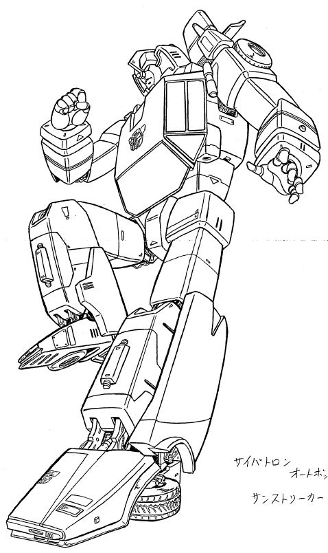 Sideswipe Transformers Robots In Disguise Coloring Page Sketch Coloring ...