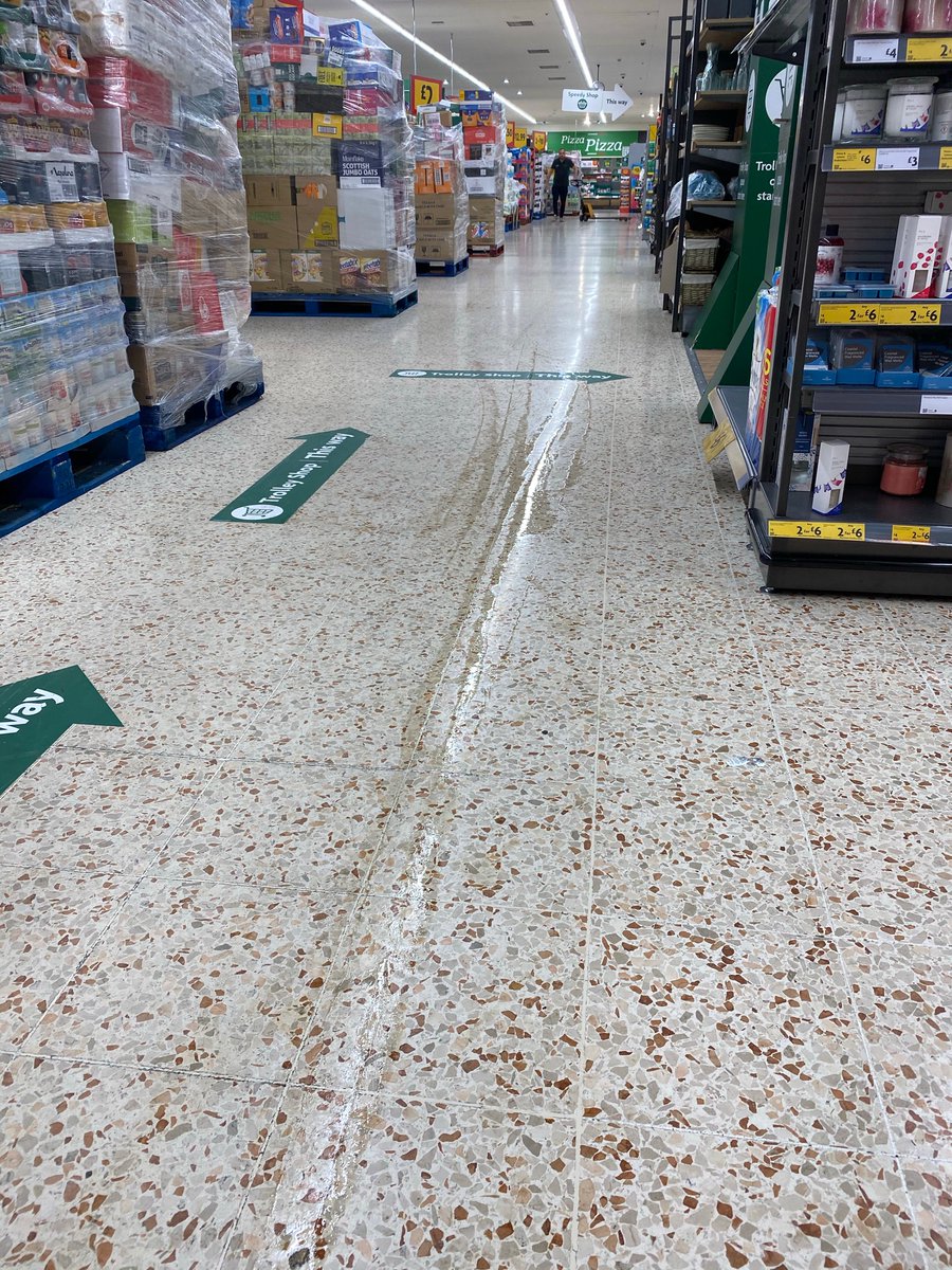 dxnn91's tweet photo. Hey @Morrisons! I visit your kirkstall branch very frequently and always wonder, as this is your flagship store, are your standards for leaving without injury like this in every store..? The aisles aren’t accessible and after I told staff about the water on the floor... https://t.co/W6WpHTQQAC