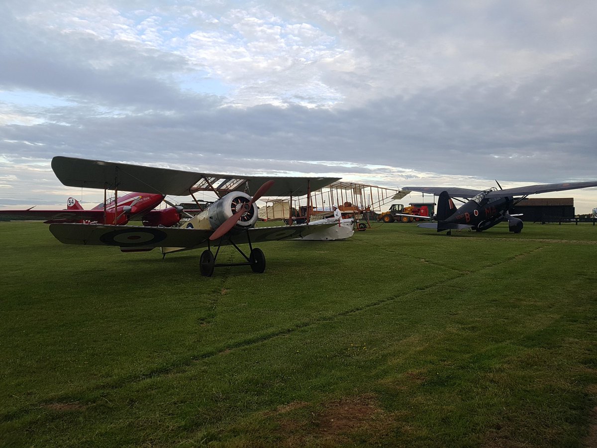 The best eras of aviation summed up in one image #shuttleworthcollection #driveinairshow