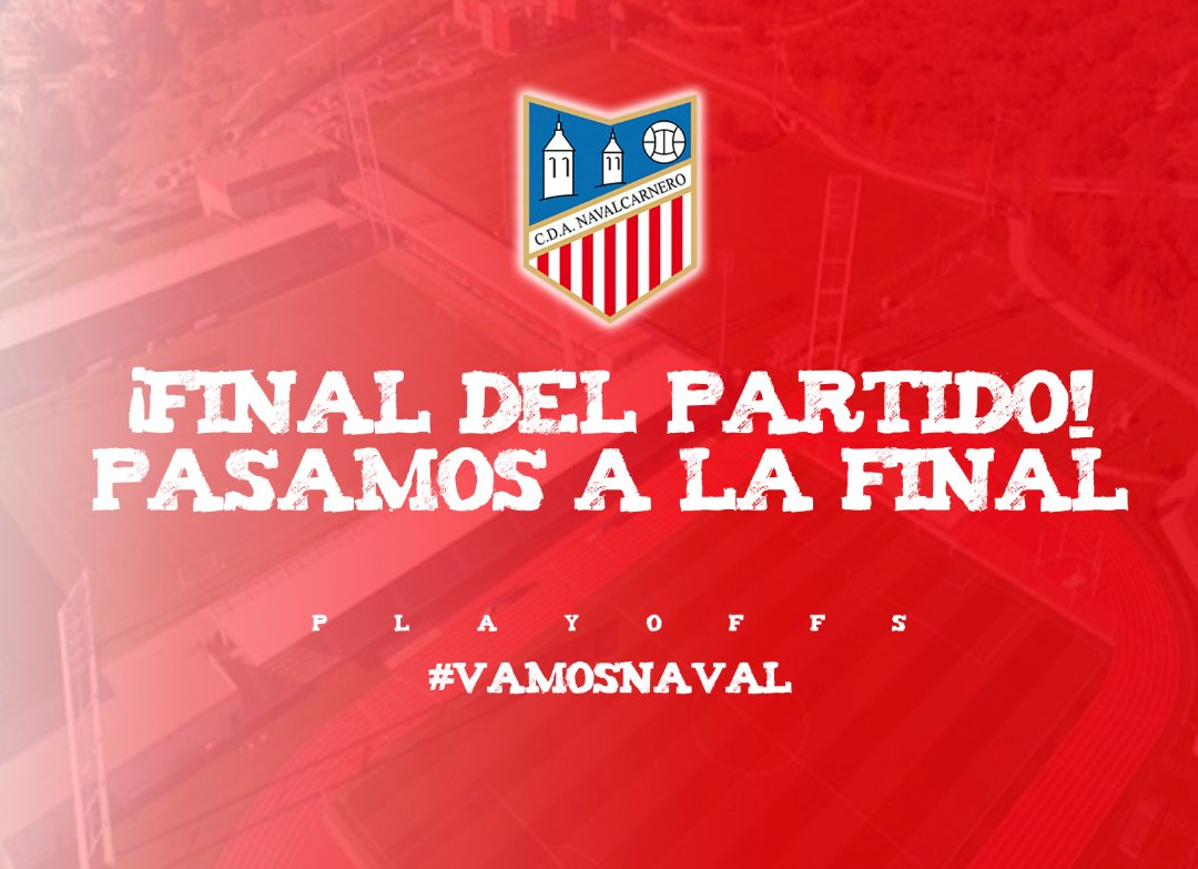 CDANavalcarnero's tweet photo. FINAL | 1-1 | Pasamos a la final. Gran partido, con mucha intensidad entre los dos equipos. 
#VamosNaval 🔴⚪
#PlayOff https://t.co/AtqscxrPCe