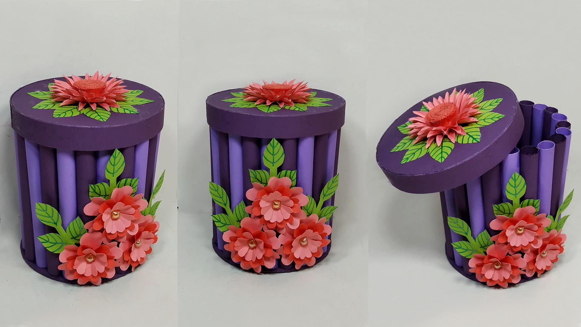 DIY Flower-Topped Gift Box