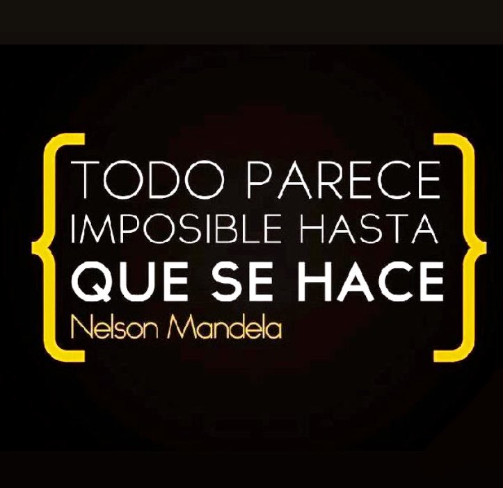 Todo parece imposible, hasta que se hace. #MandelaDay2020 #MandelaDay #NelsonMandela